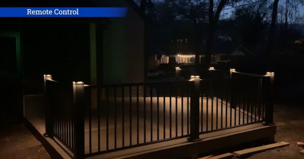 Remote control deck lighting