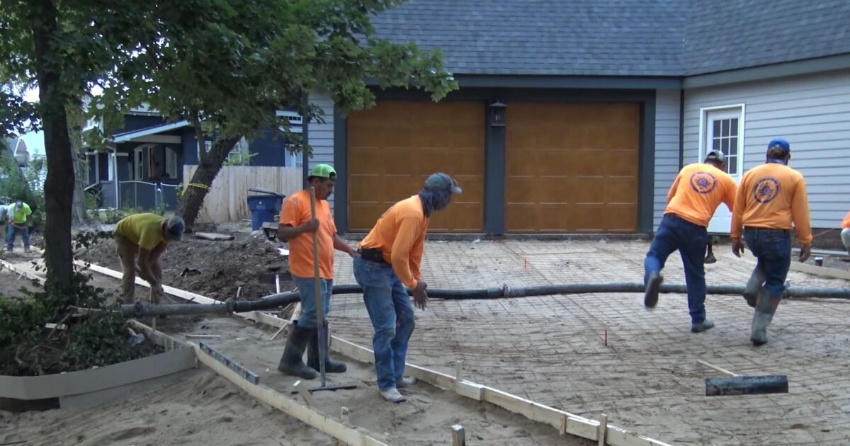 Showcase Home Driveway and Sidewalk