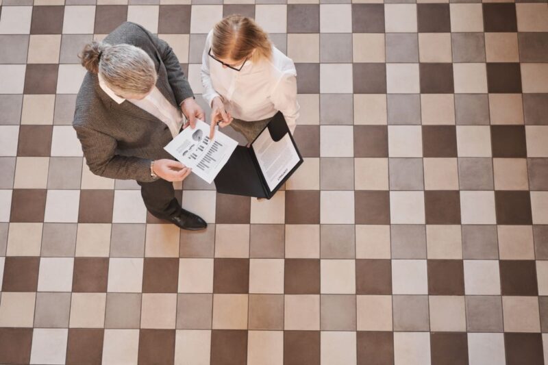 Commercial Setting Using Vinyl Composition Tile