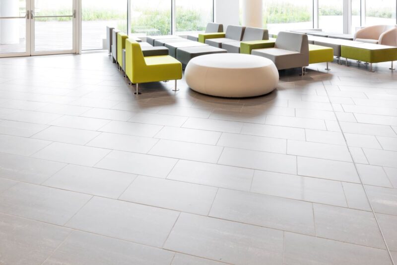 Office Building Using Ceramic Tile Flooring