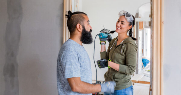 Couple Working On Diy Home Project In Wichita Ks